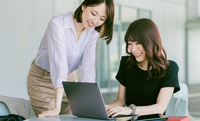 英語学習をする企業のお客様イメージ