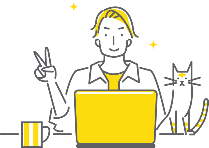 英語学習をする男性のイメージ